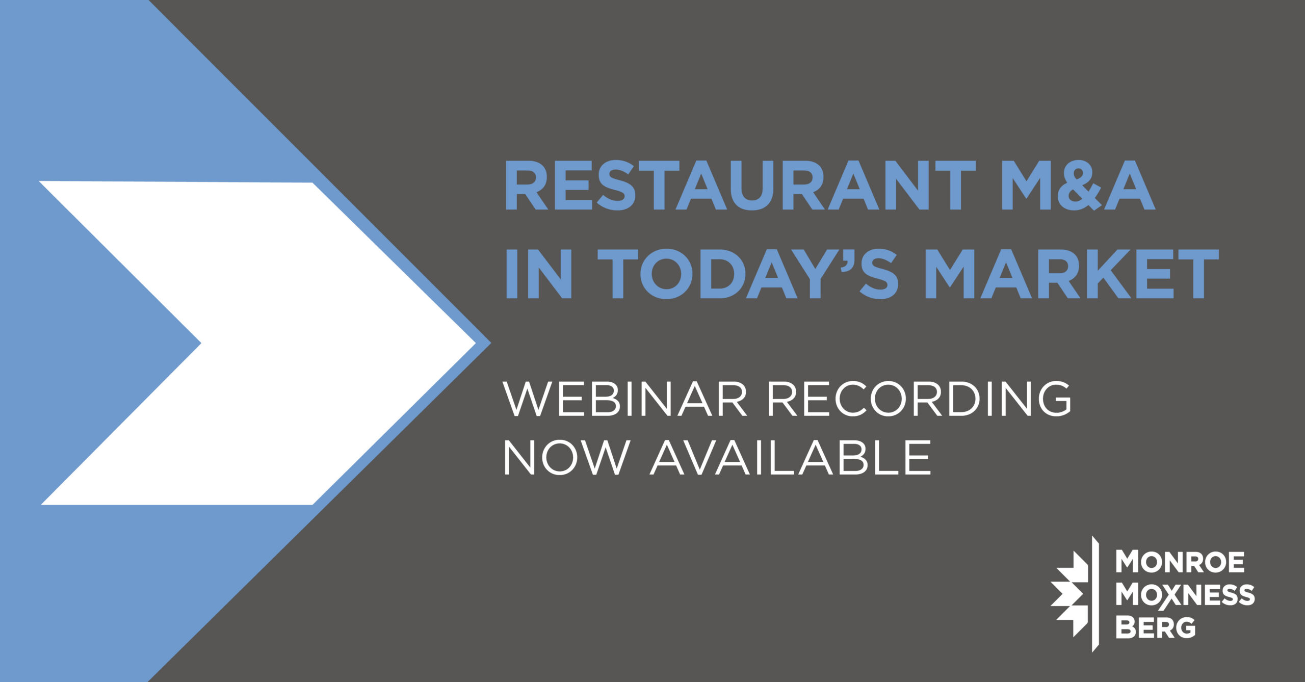 Restaurant M&A in Today’s Market Webinar